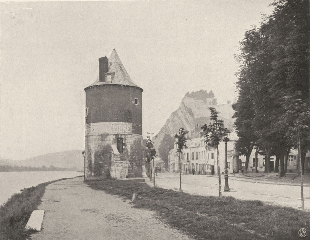 ARDENNES. Givet- Vieille tour 1906 old antique vintage print picture